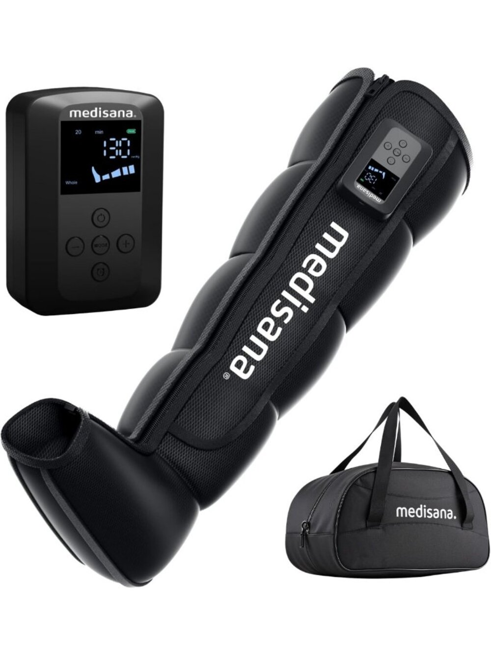 Cordless Leg Compression Massager - Rechargeable Air Pressure Boot for Pain